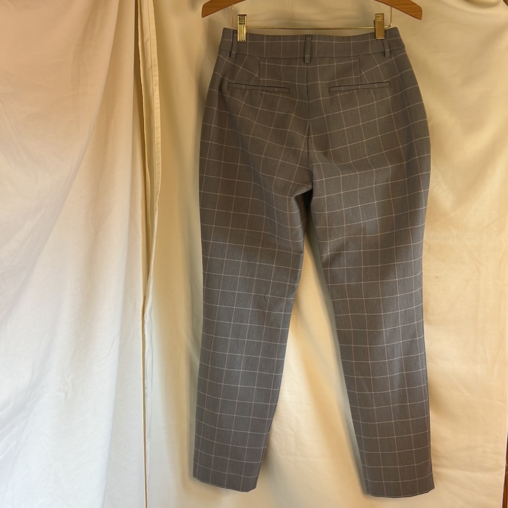 Euc Express Stretch Columnist Ankle Size 4r Gray … - image 4